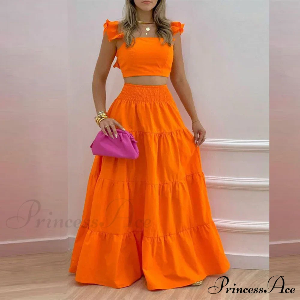 Mid Waist Swing Skirt and Career Two Piece Dress Suit - Image 3