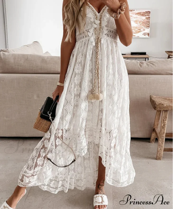 Seaside Breeze Embroidered Dress