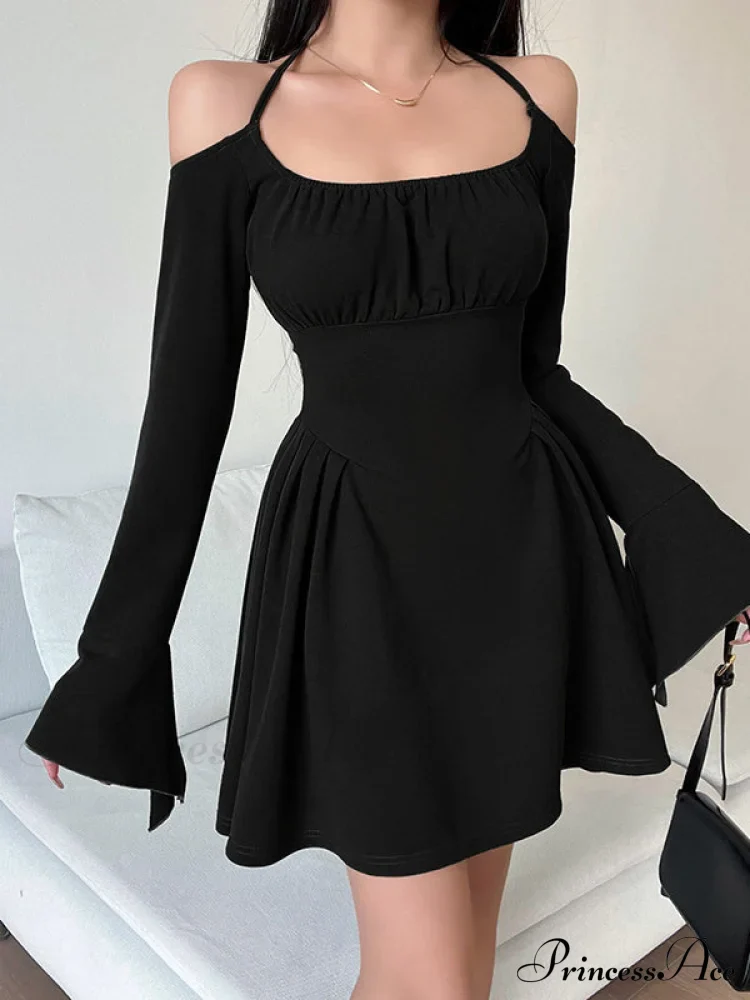 Green Cold Shoulder Dress with Fairycore Vibes - Image 4