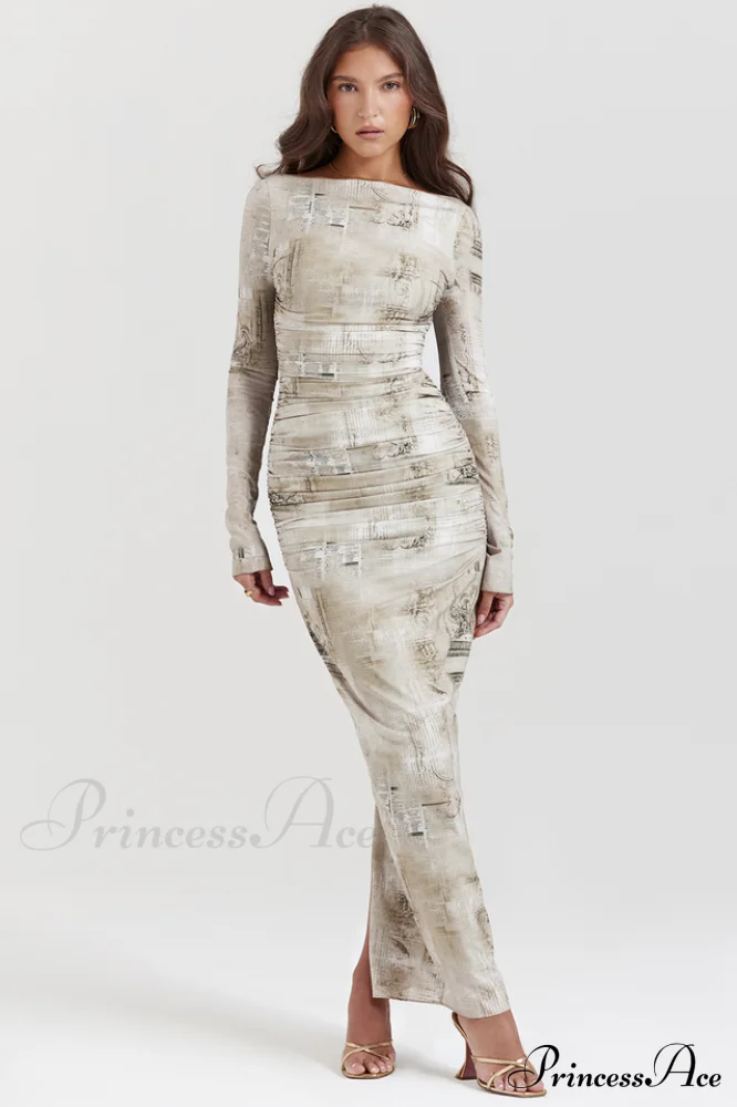 Lanetta Feminine Stylish Printed Maxi Dress