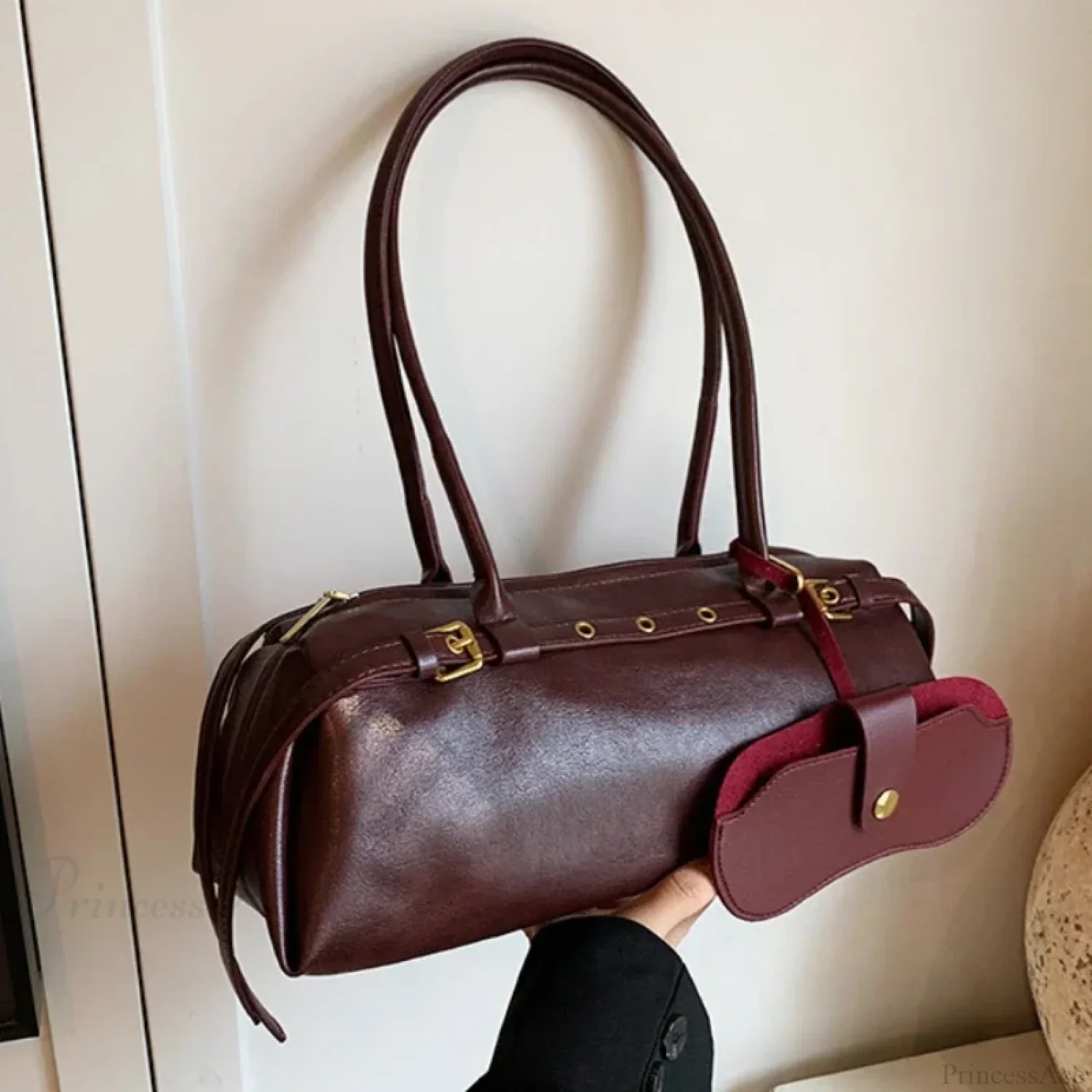 PU Leather Buckle Fashion Shoulder Bag - Image 10