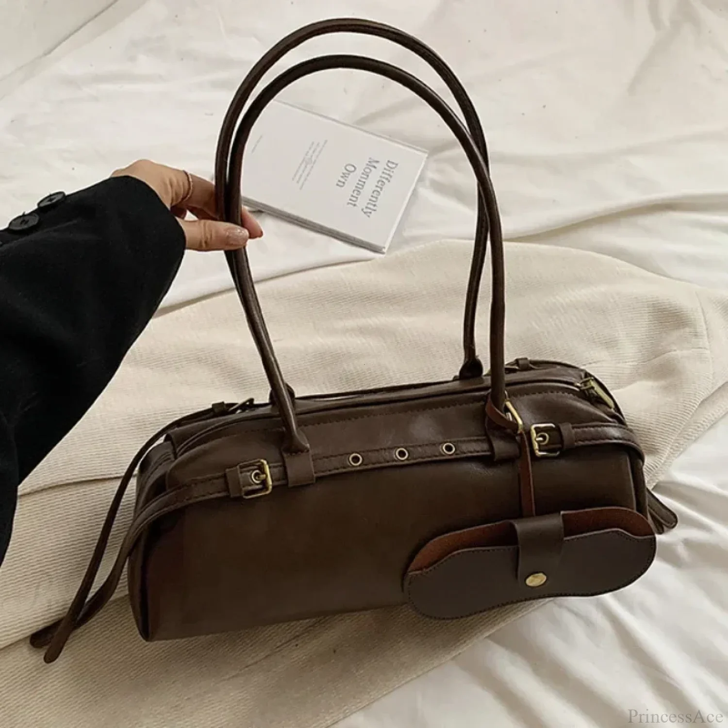 PU Leather Buckle Fashion Shoulder Bag - Image 9