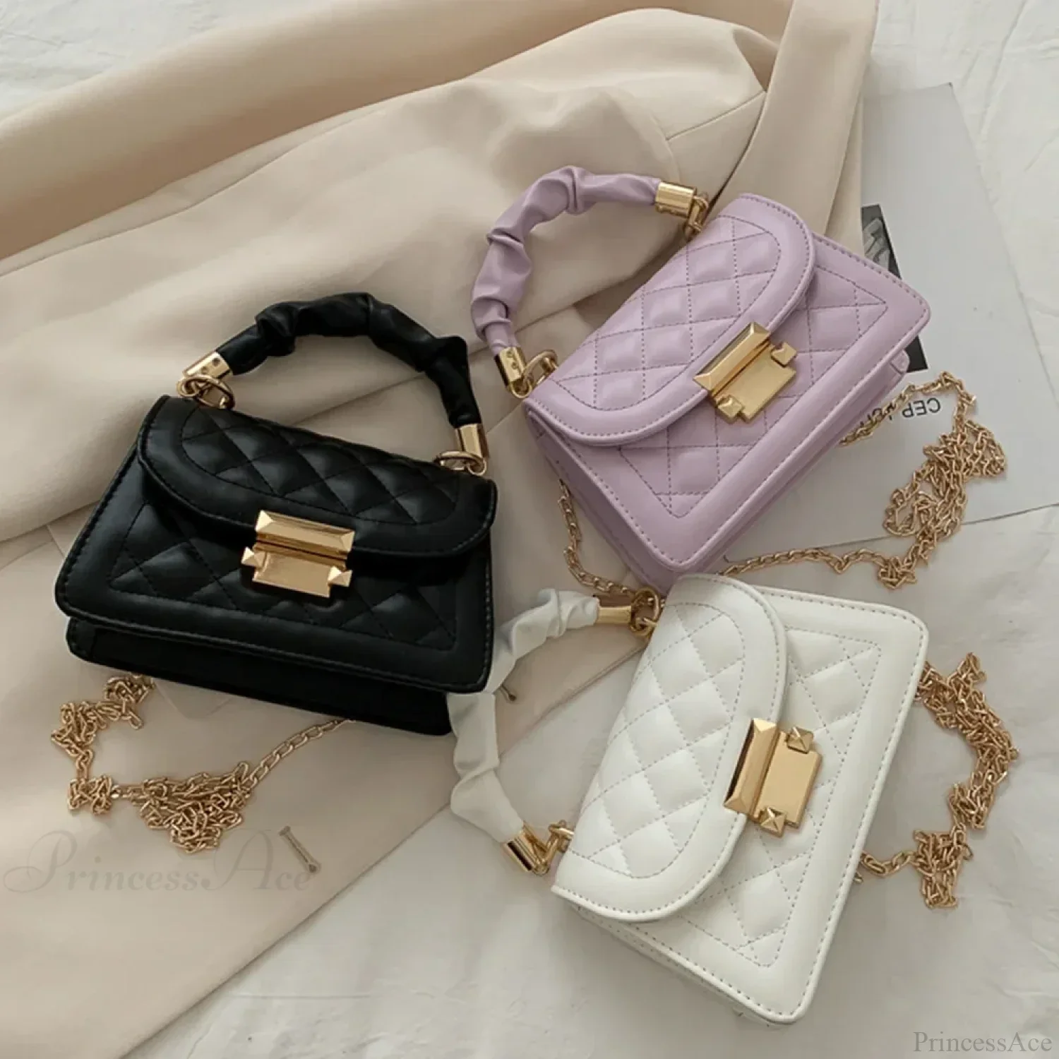 PU Leather Crossbody Lipstick Phone Storage Handbag