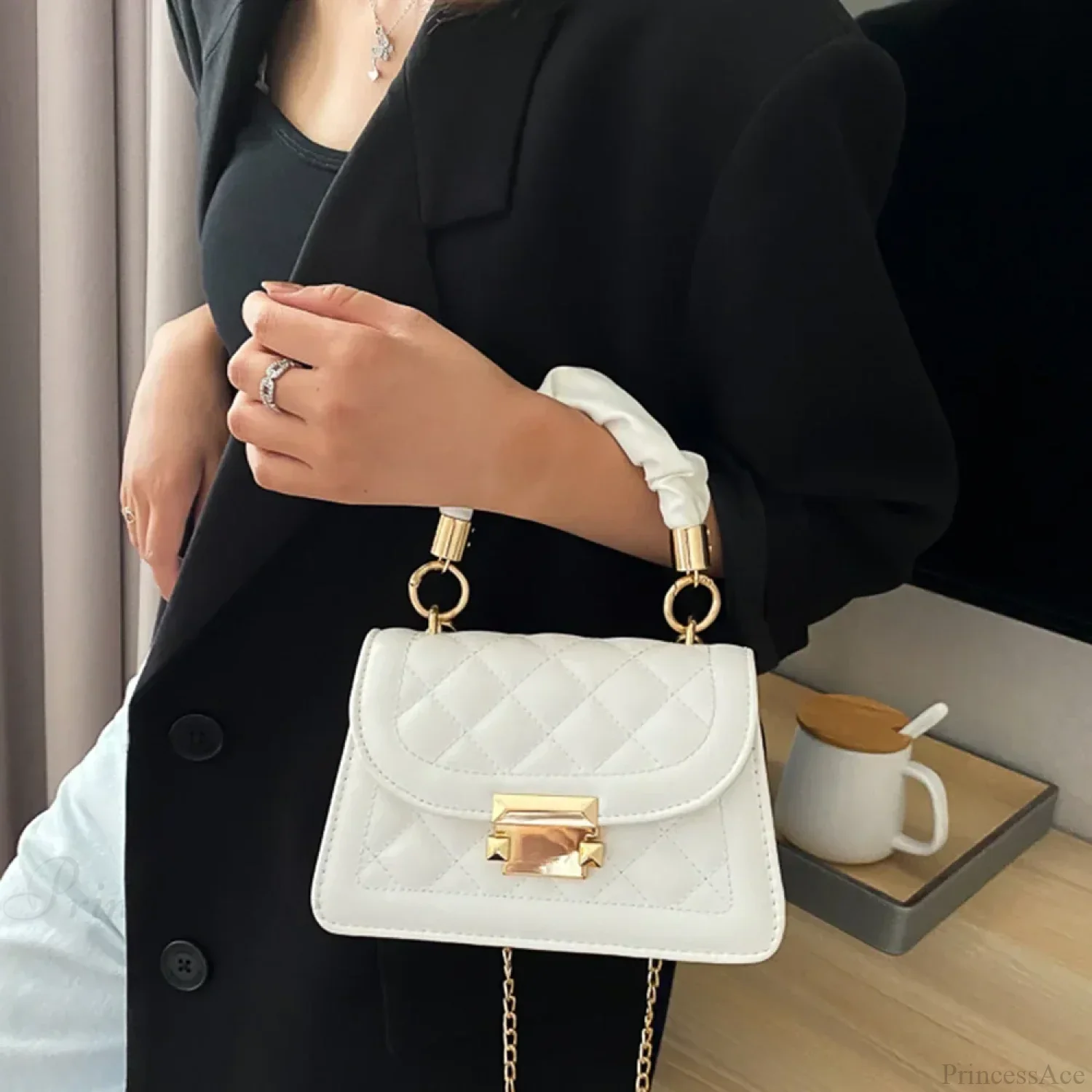 PU Leather Crossbody Lipstick Phone Storage Handbag - Image 2