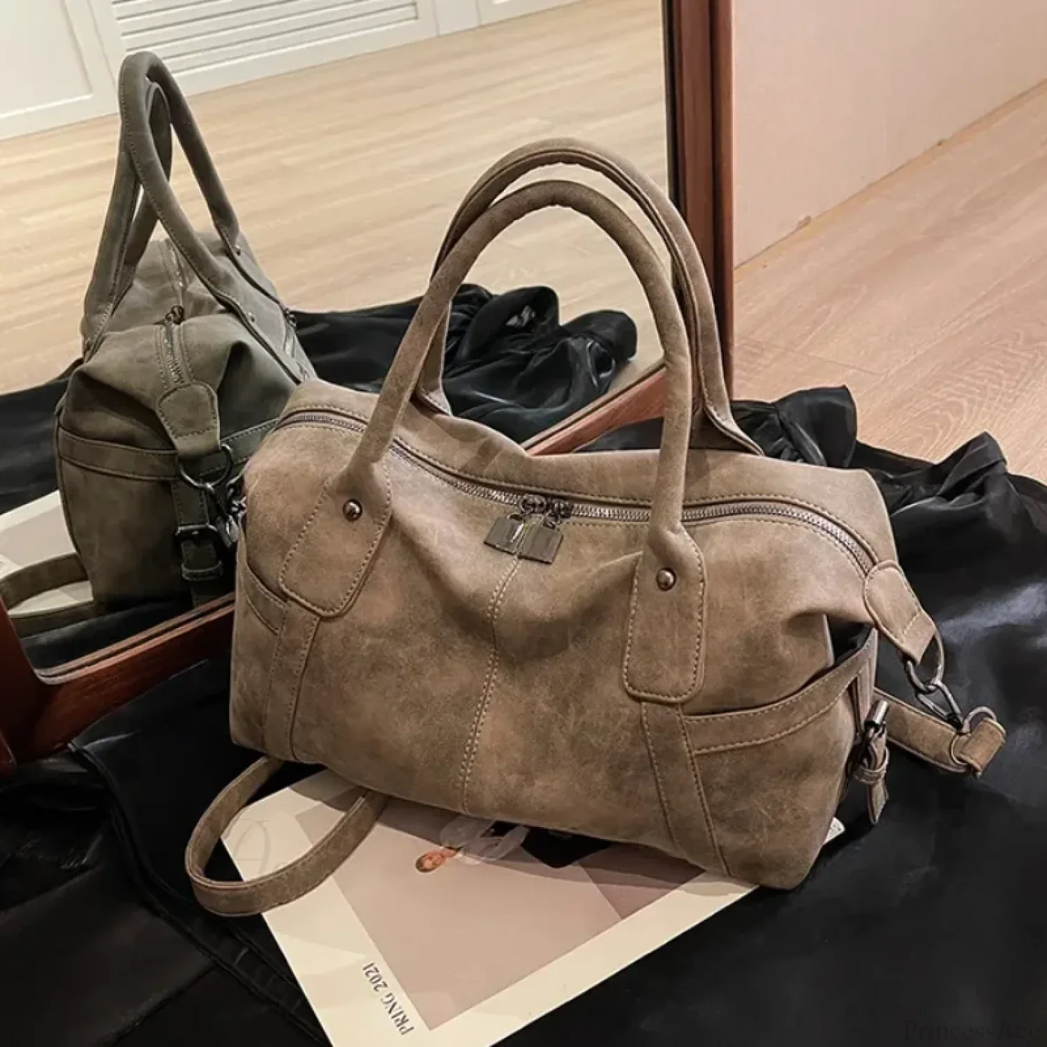 PU Leather Retro Crossbody Shoulder Bag