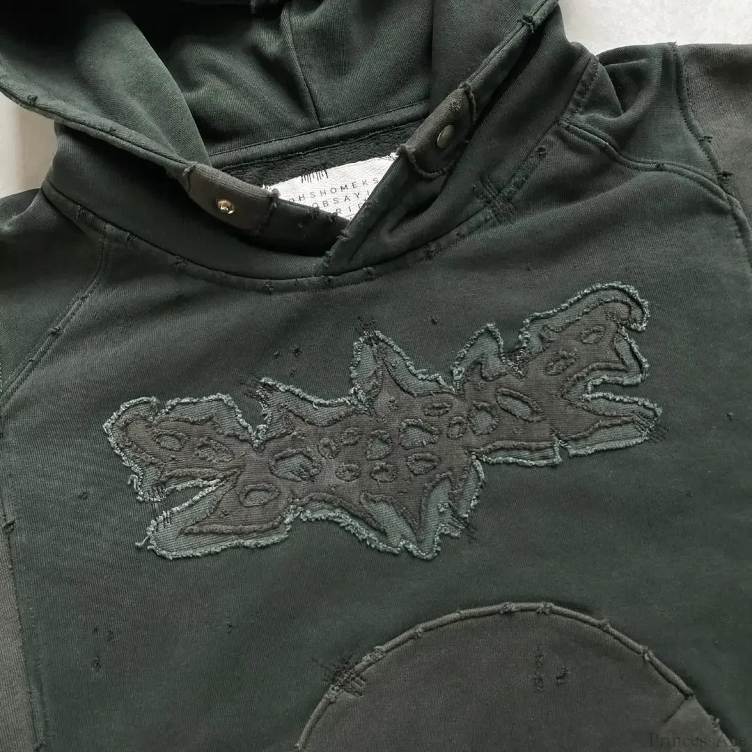 Punk Hip-Hop Embroidered Hoodie - Image 2