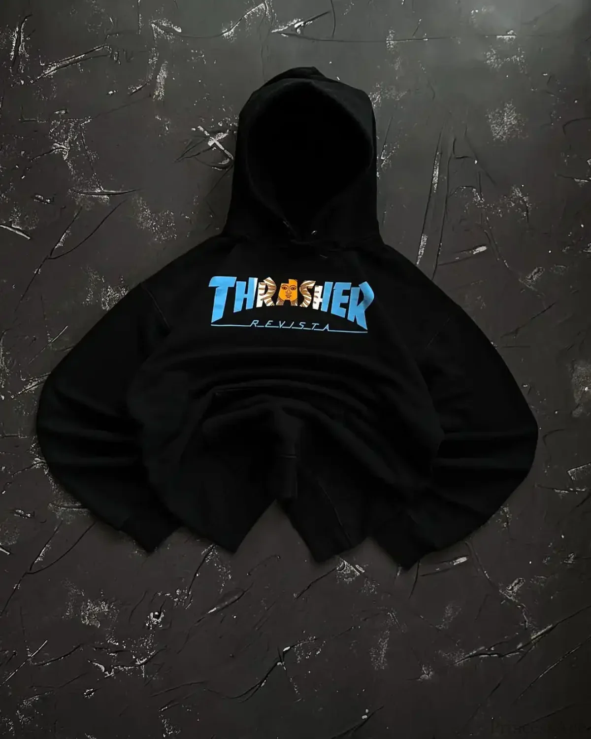 Punk Style Vintage Loose Sweatshirt - Image 9