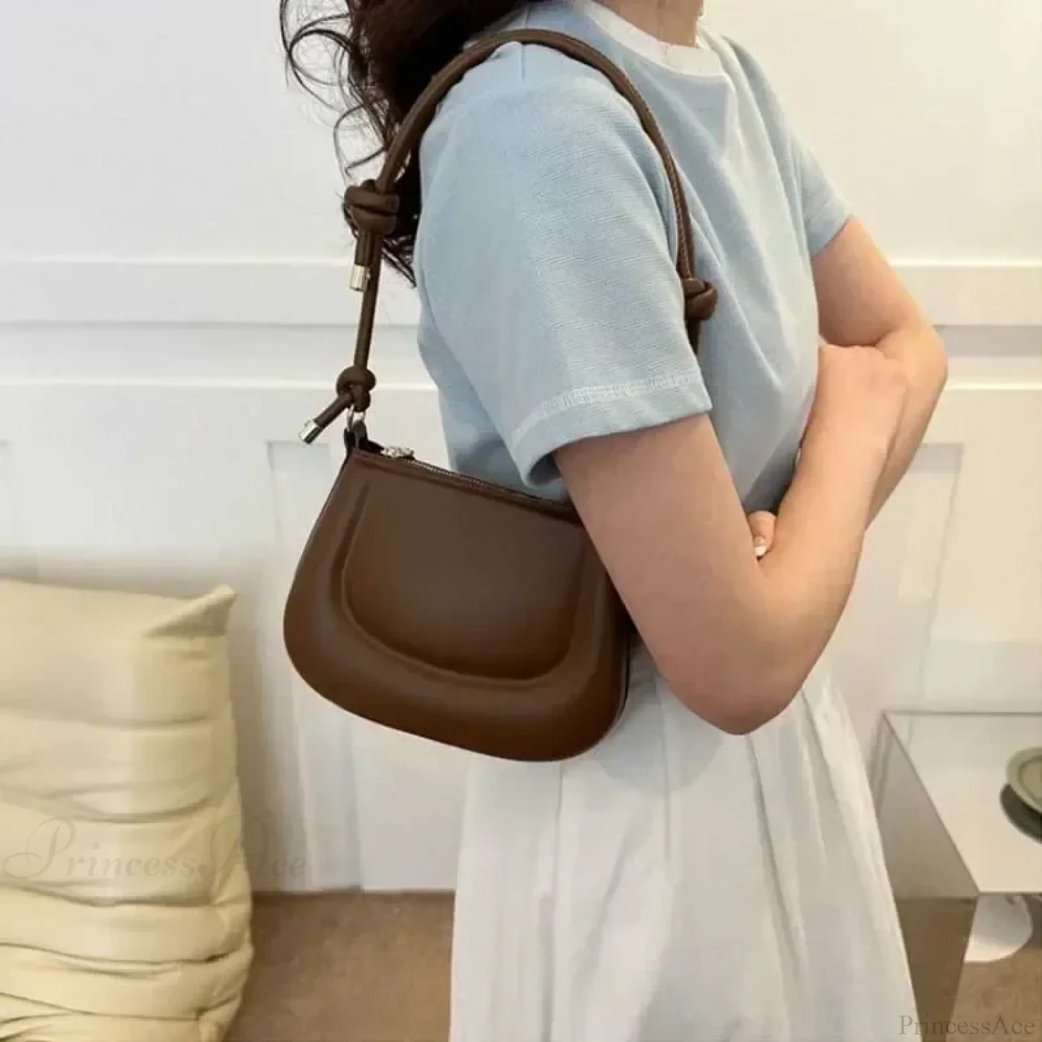 Purple Retro PU Leather Crossbody Shoulder Bag - Image 4
