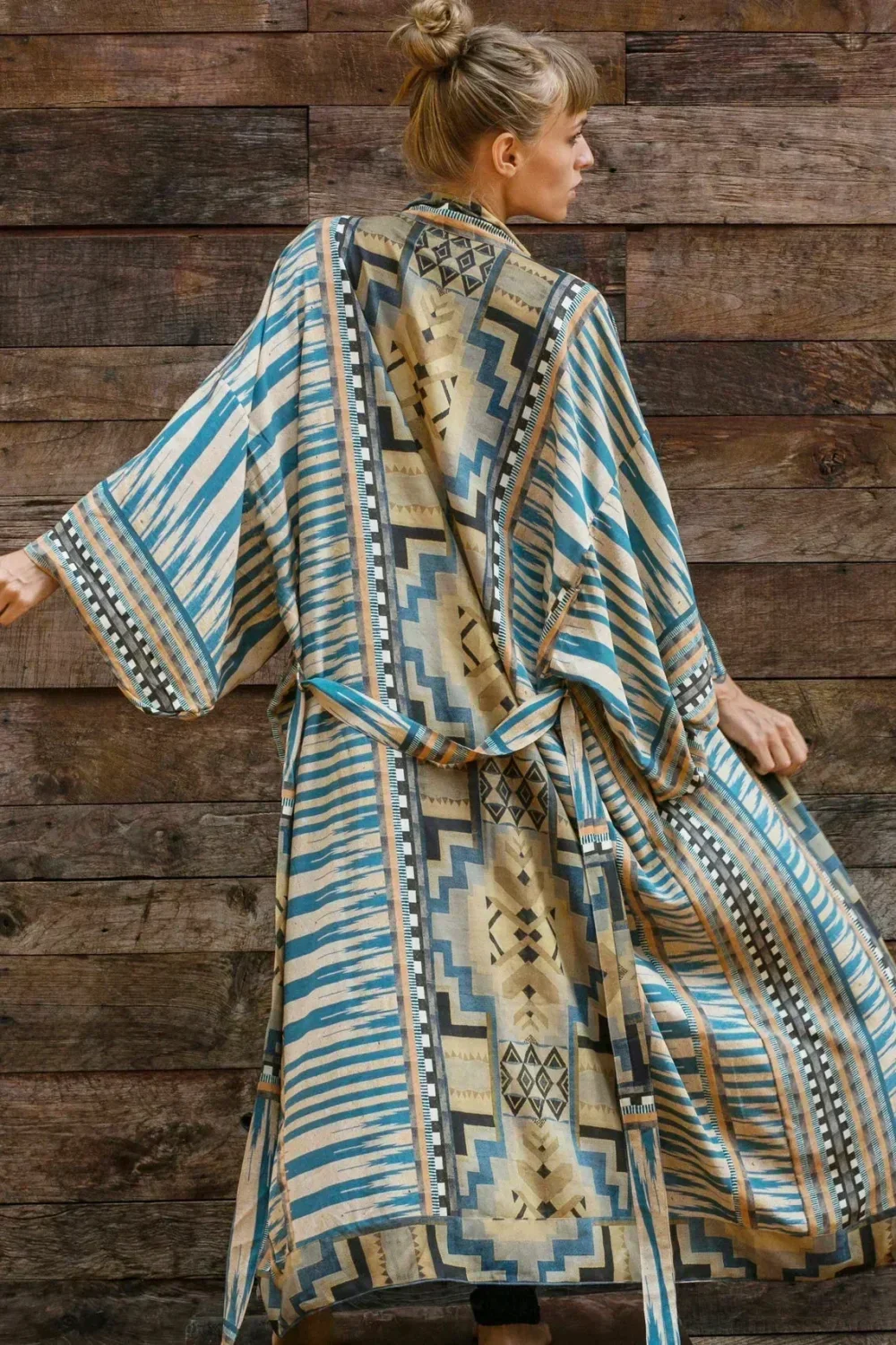 Rayon Bikini Cover Up Kimono - Image 2
