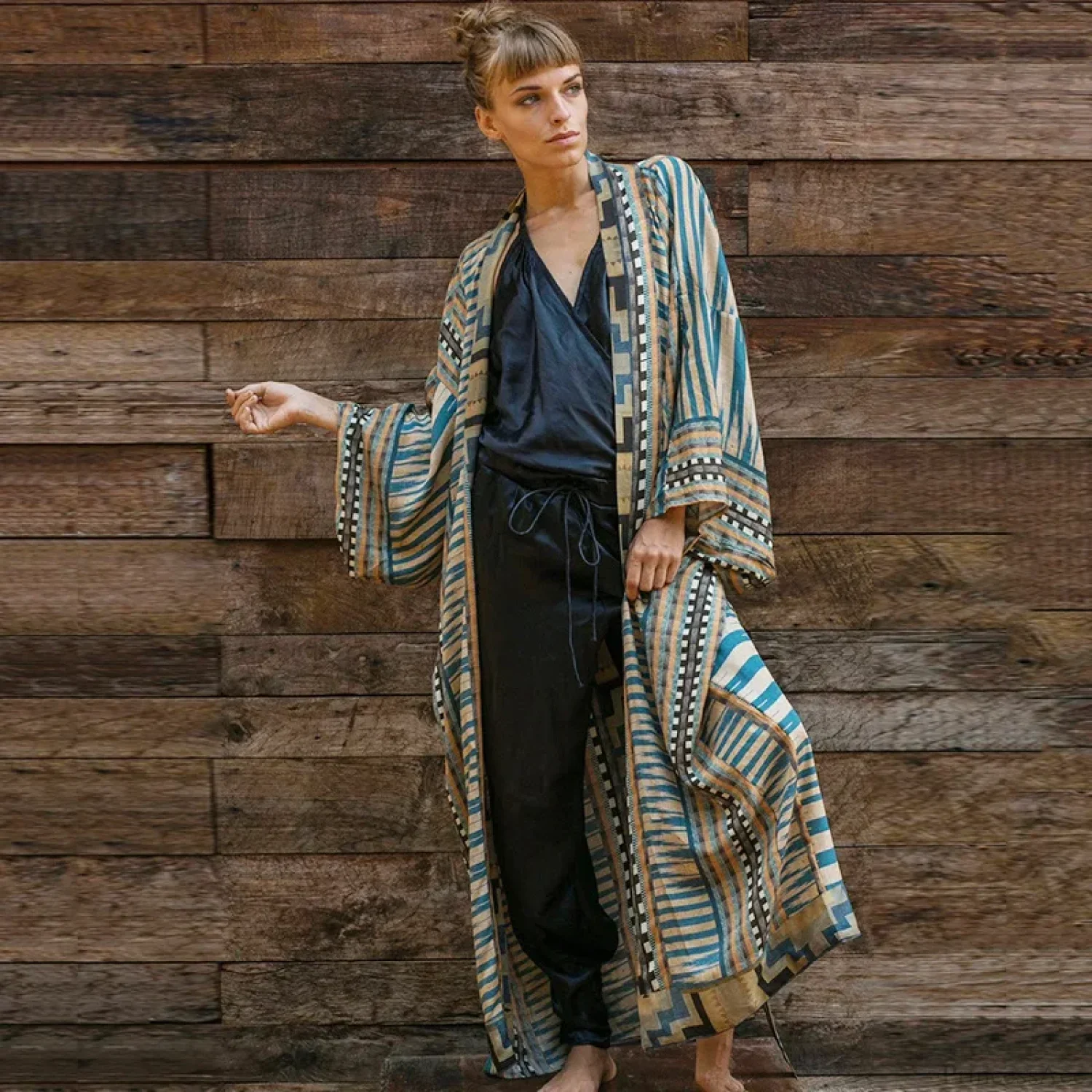 Rayon Bikini Cover Up Kimono - Image 5