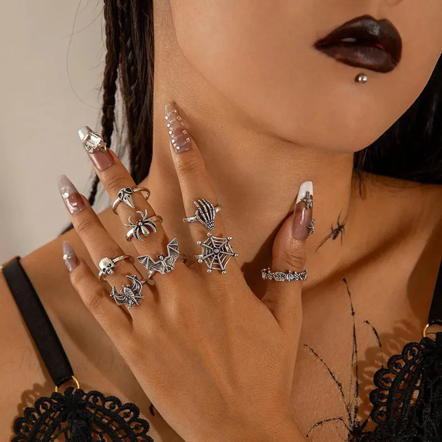 Rebel Bones Arachnid Dark Ring - Image 3
