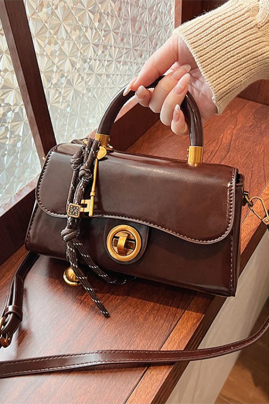 Red Square Mini Bag Handheld Shoulder Crossbody Bag - Image 12
