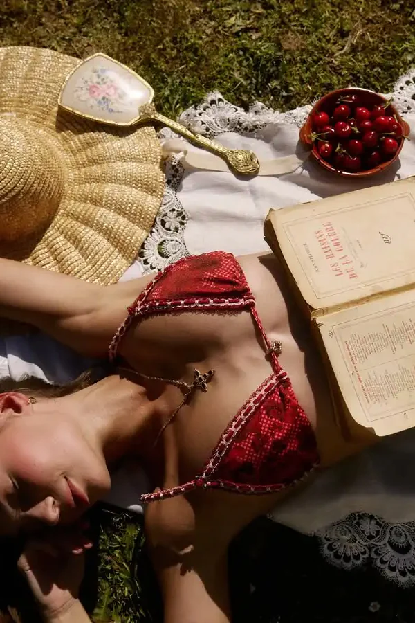 Red Strappy Bikini Set - Image 4