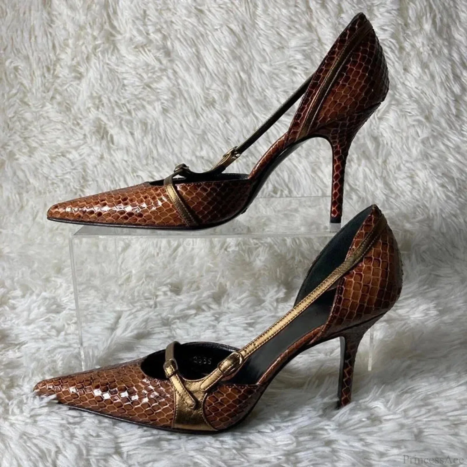 Reptile Covering Medieval Pointed Slim Heel Tall Heel - Image 2