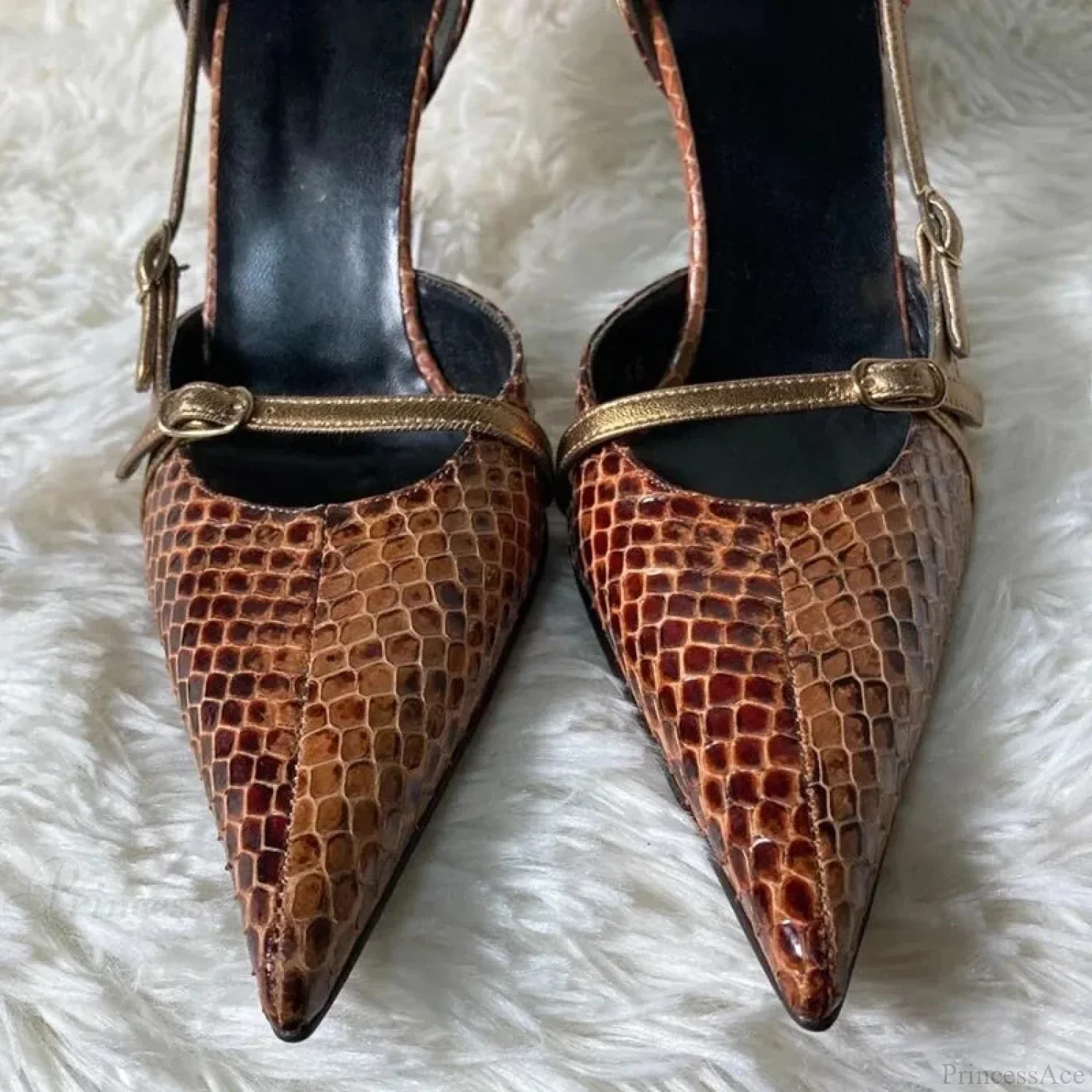 Reptile Covering Medieval Pointed Slim Heel Tall Heel - Image 3