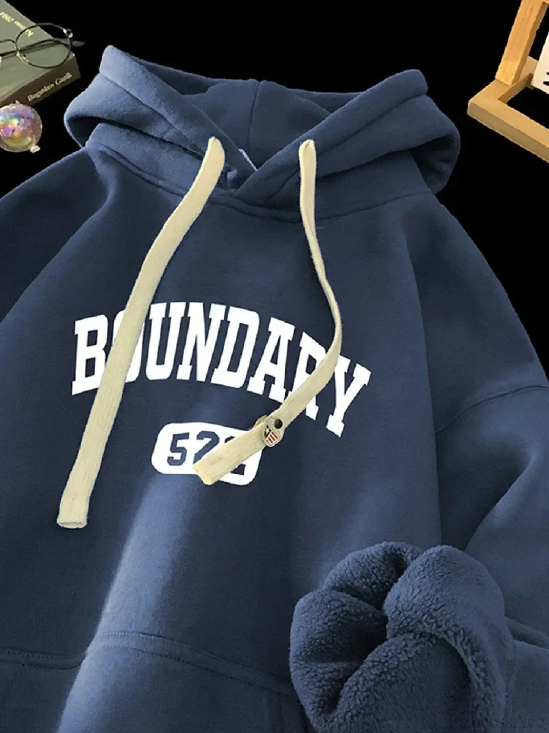 Retro Casual High Street Letter Hoodie - Image 10