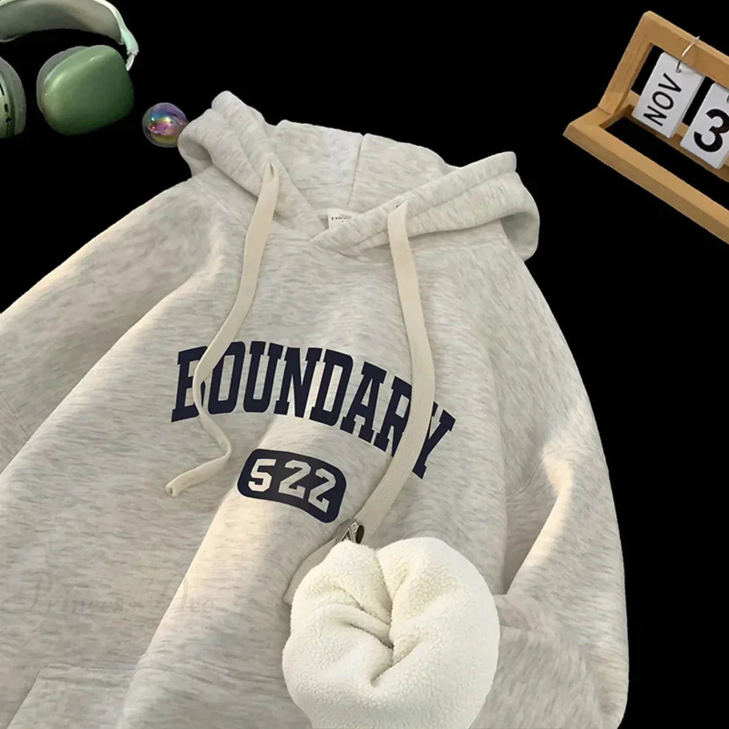 Retro Casual High Street Letter Hoodie - Image 6