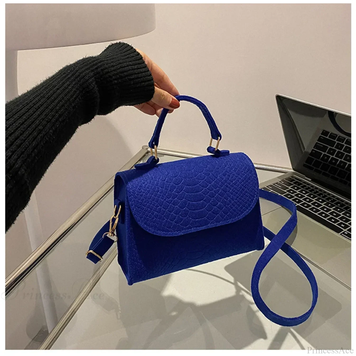Retro Luxury Square Designer Crossbody - Image 8