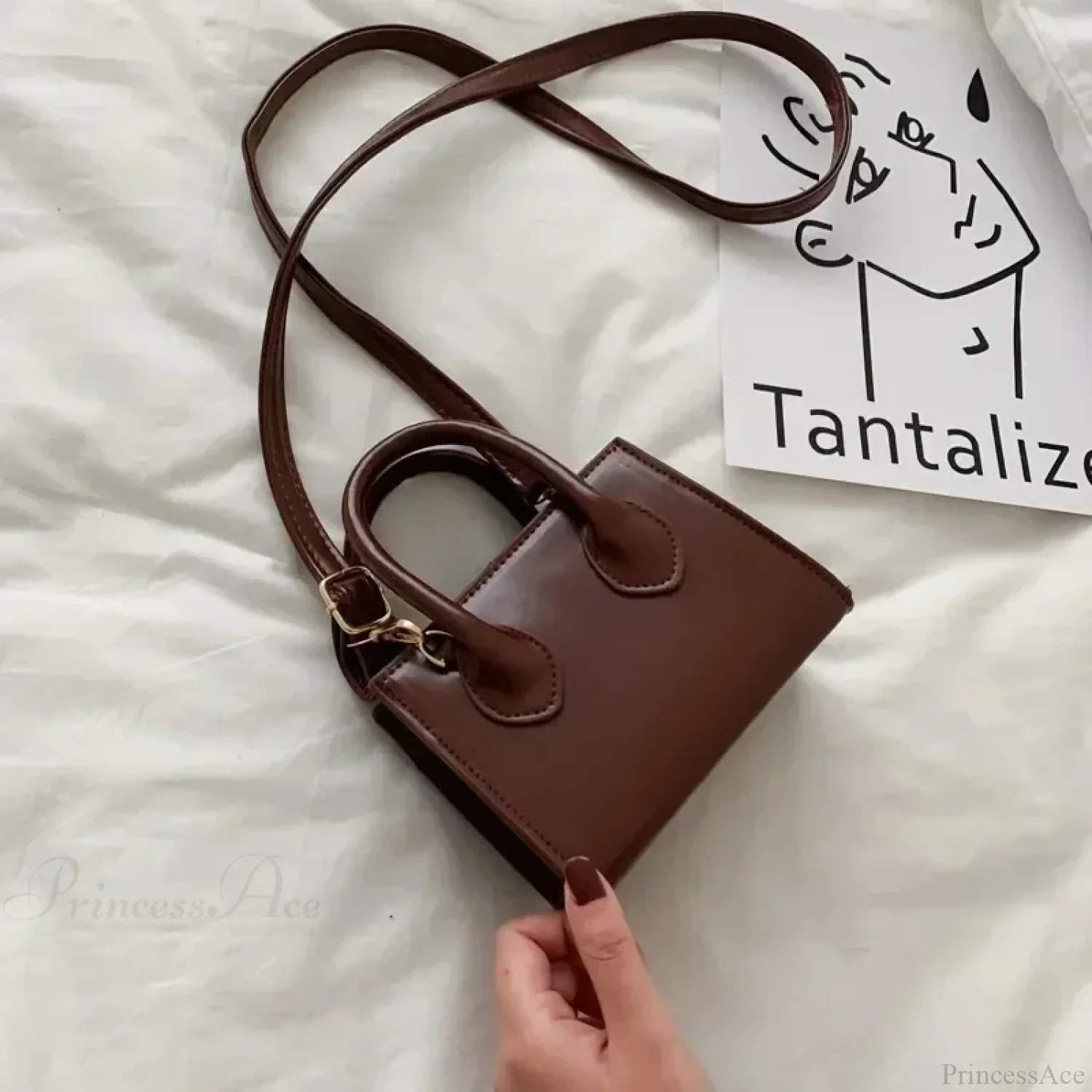 Retro Mini Crossbody Square Handbag Women’s Shoulder Bag - Image 5