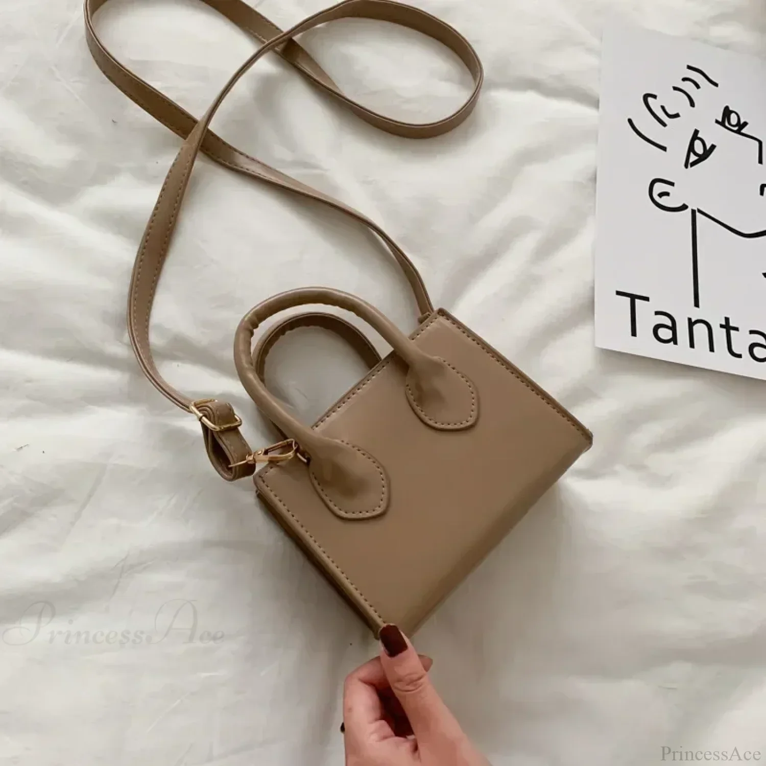 Retro Mini Crossbody Square Handbag Women’s Shoulder Bag - Image 9
