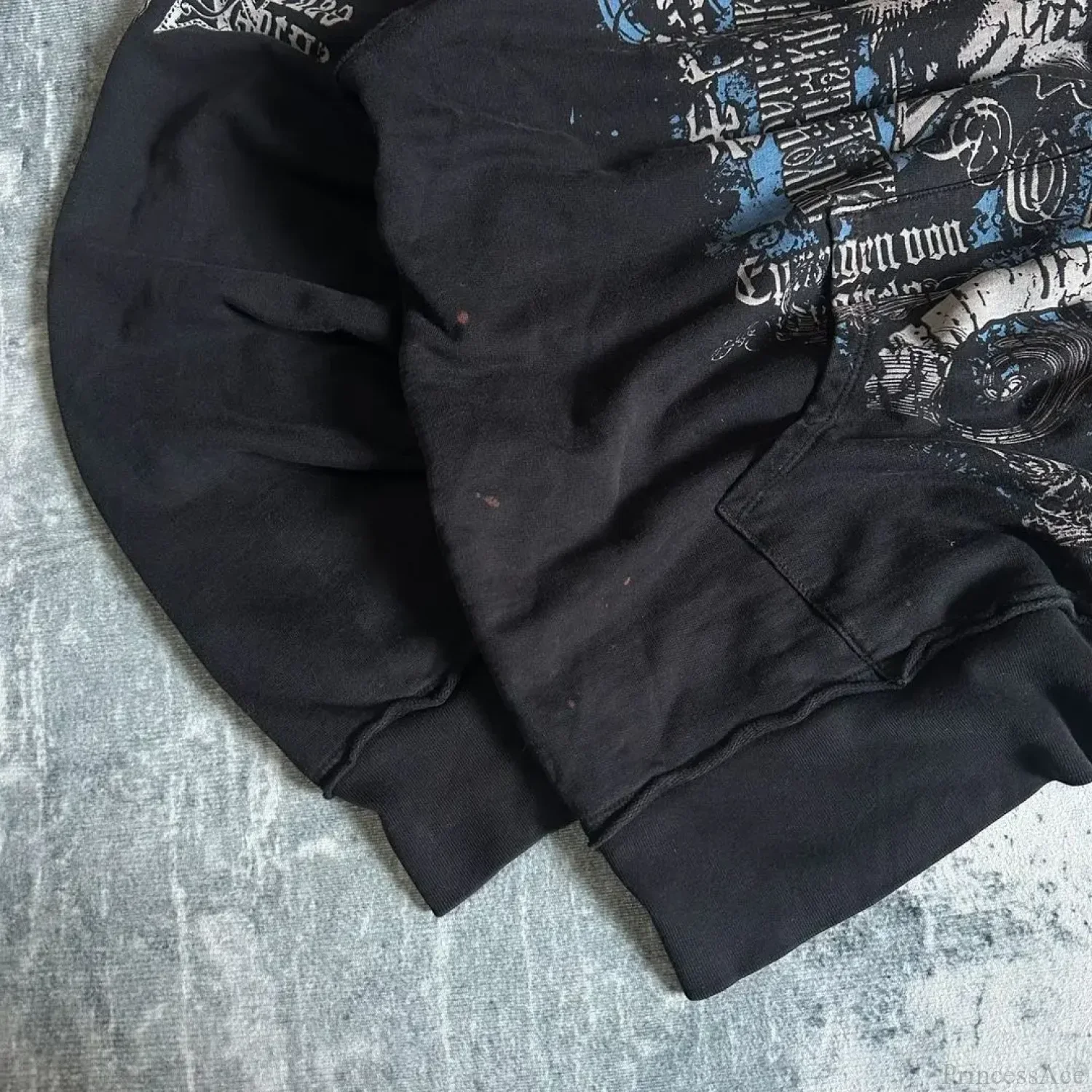 Retro Pattern Zipper Hoodie - Image 5