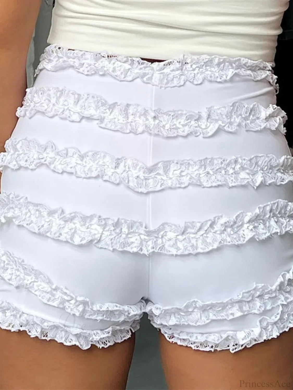 Retro Ruffled High Waist Short - Image 2