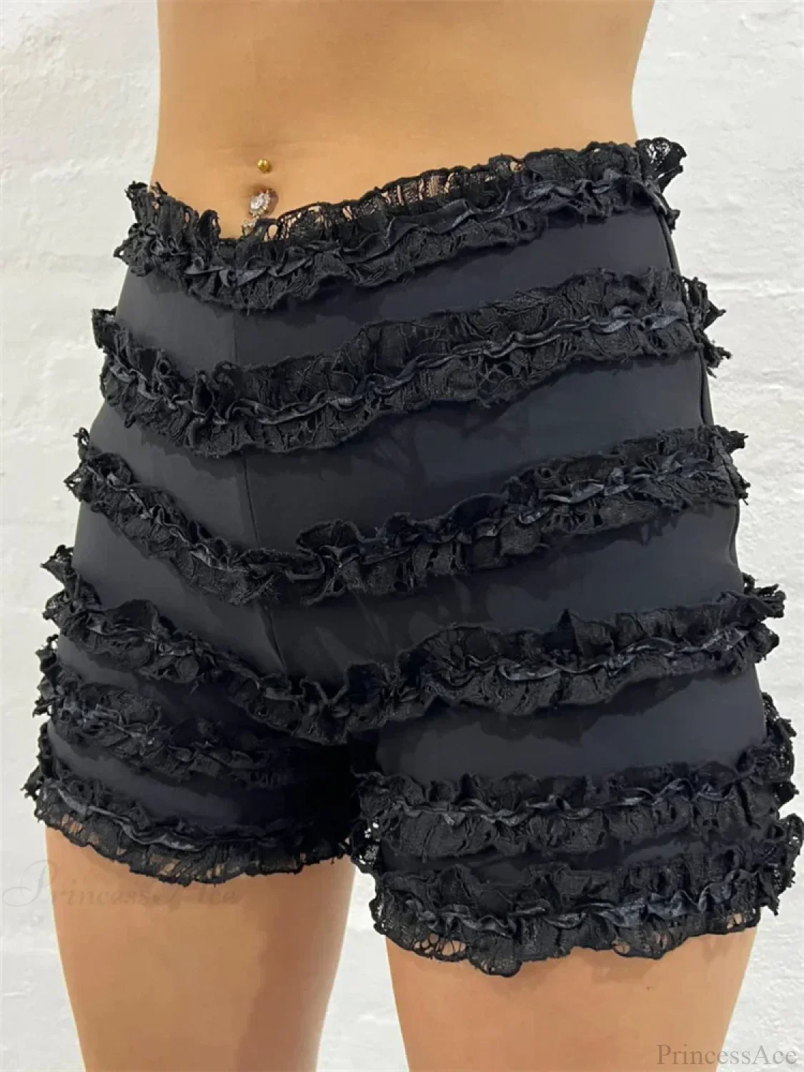 Retro Ruffled High Waist Short - Image 6