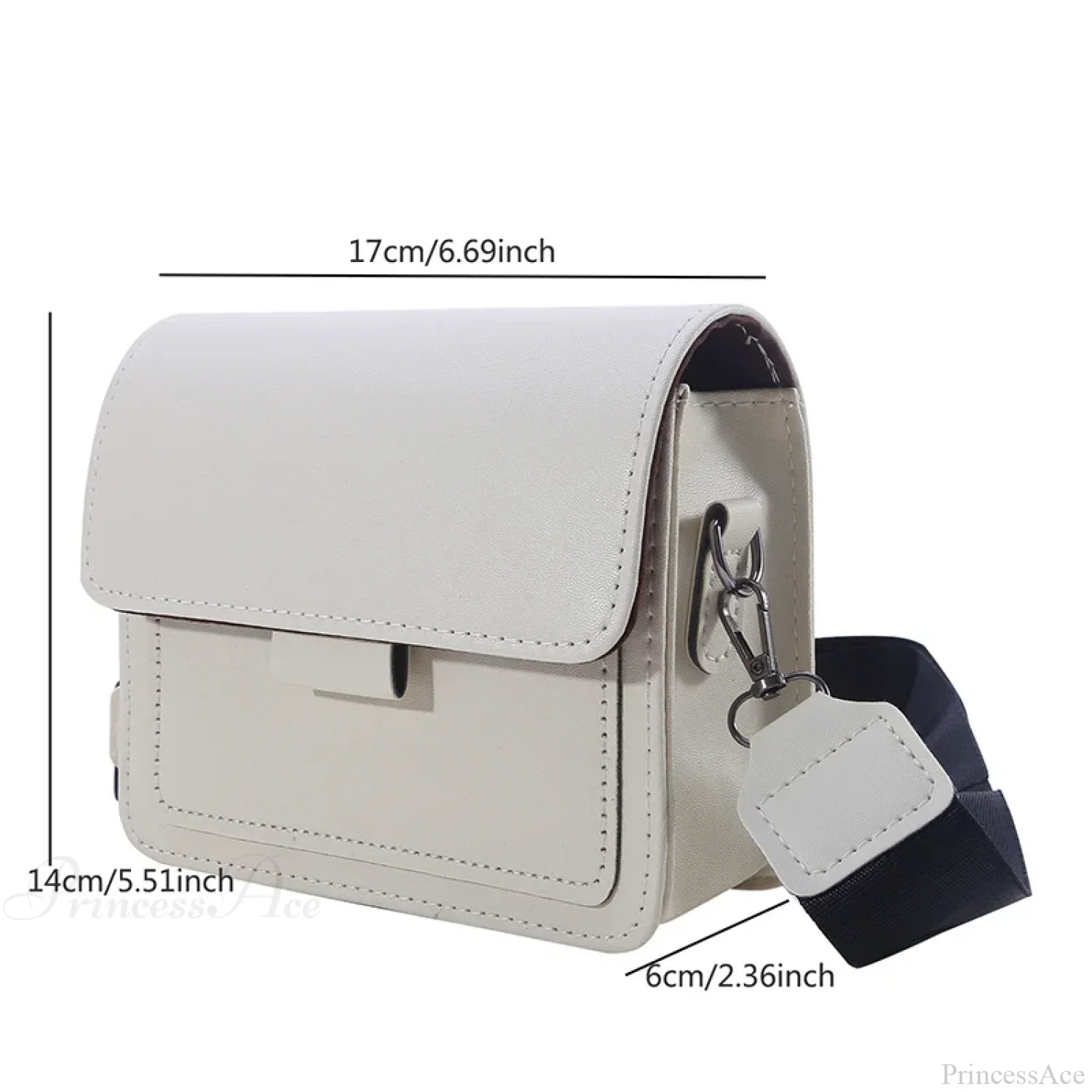 Retro Square Wide Strap Crossbody - Image 5