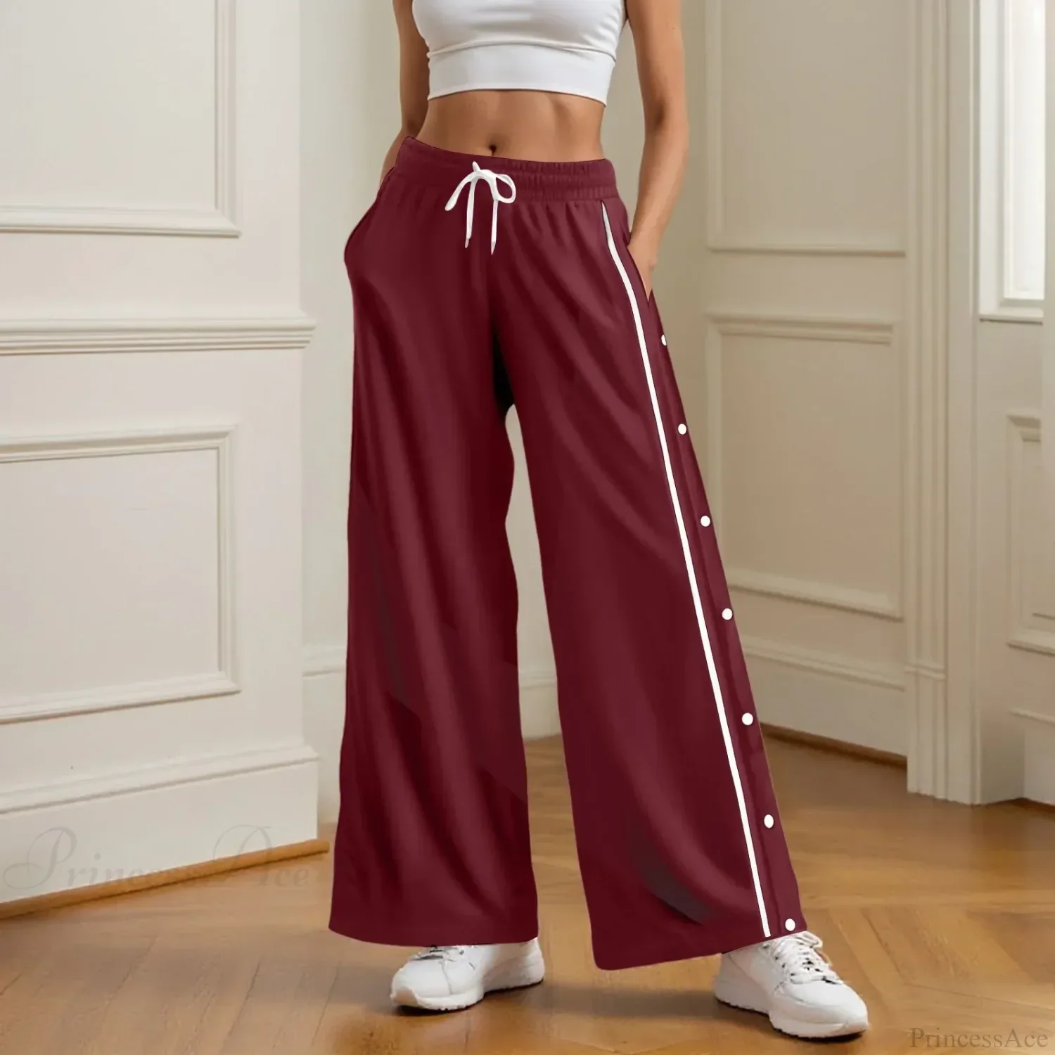 Retro Wide Leg High Street Cargo Pants - Image 6