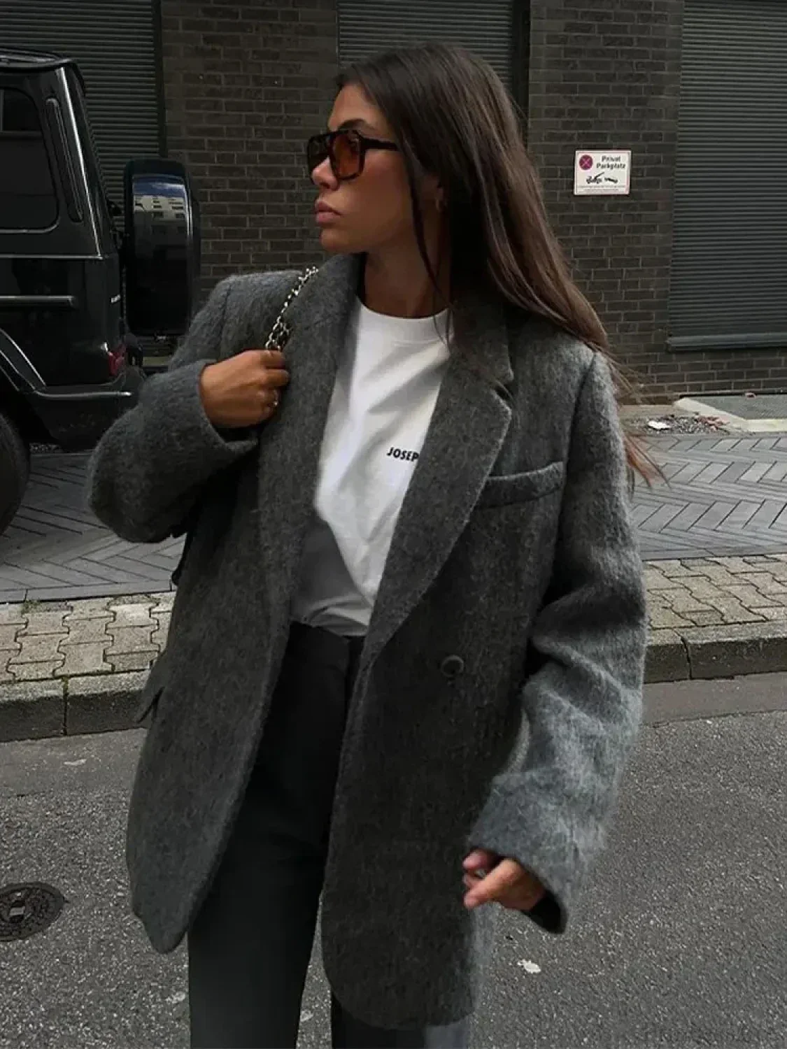 Retro Wool Button Turn-Down Overcoat - Image 5