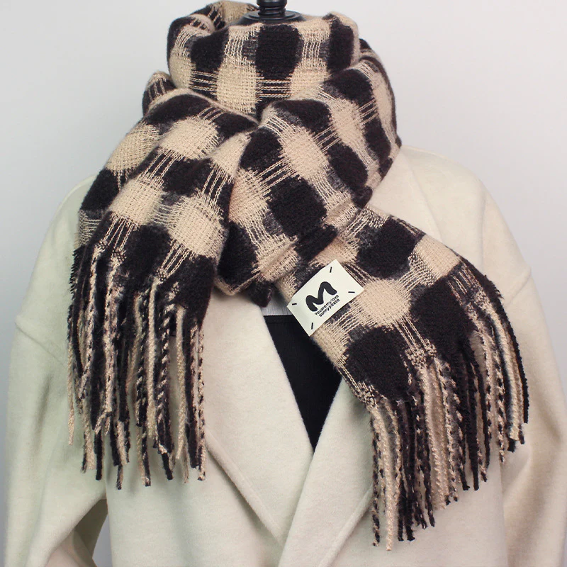 Reversible Polka Dot Fringe Scarf - Image 7