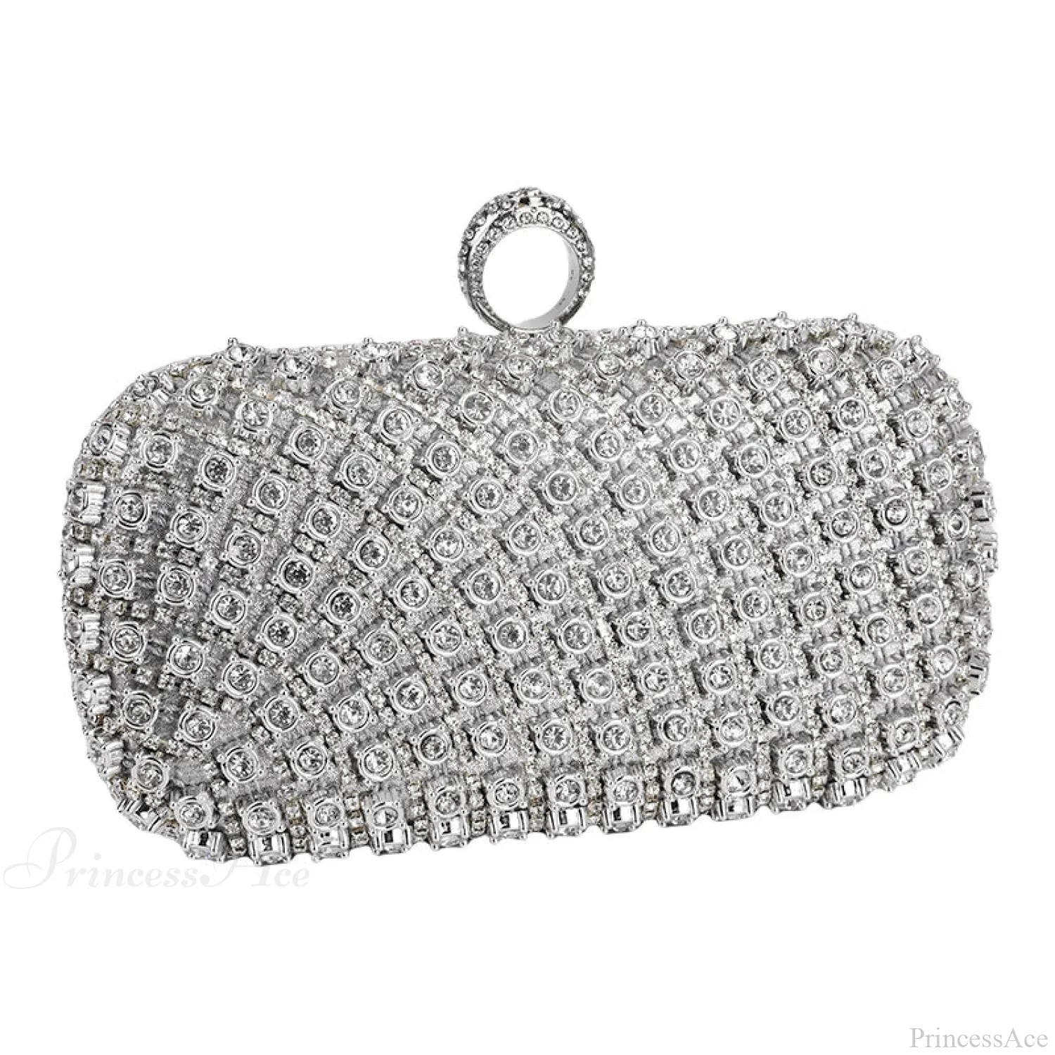 Rhinestone Square Purse Designer Shoulder Bag Evening Bag - Image 4