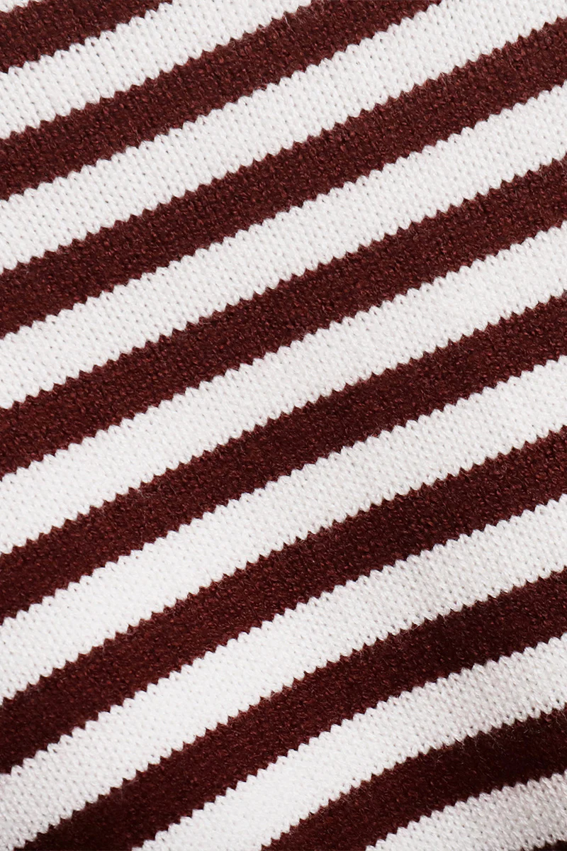 Ribbed Colorblock Striped Knit Sweater - Image 10