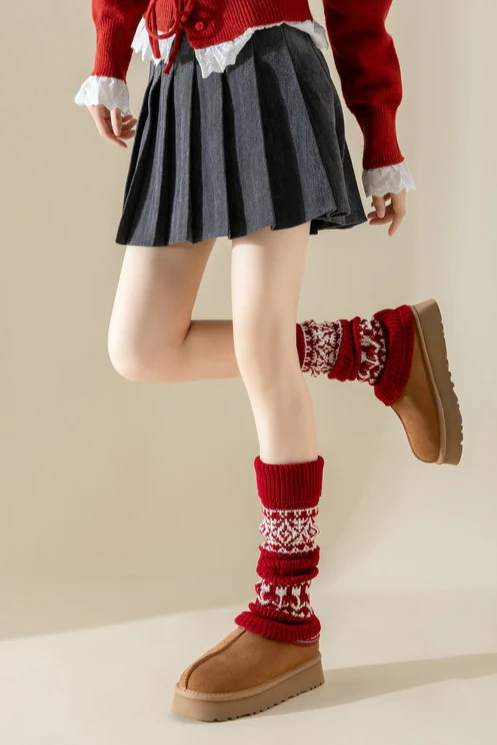 Ribbed Slouchy Leg Warmers - Image 2