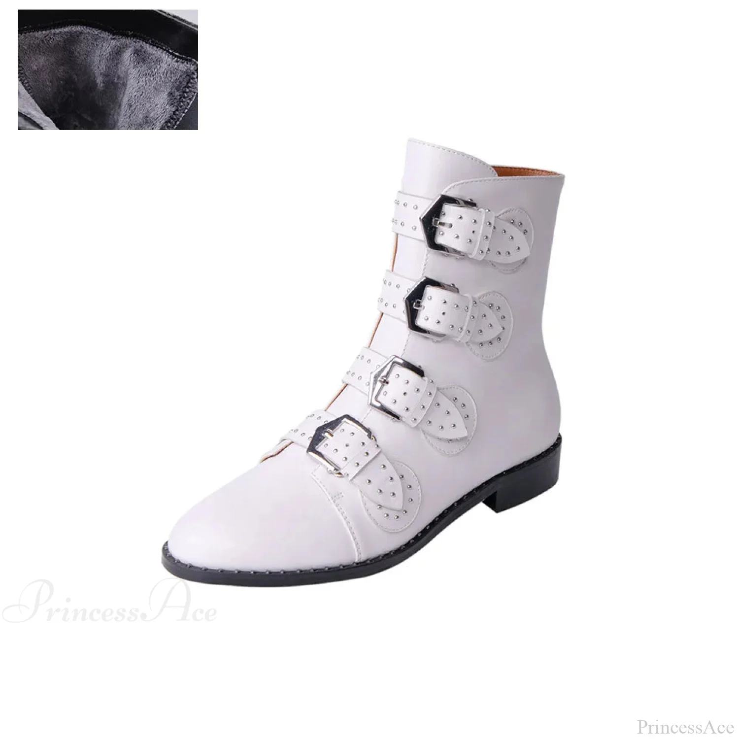 Rivets Bend Gothic Creator Leather Ankle Shoe - Image 2
