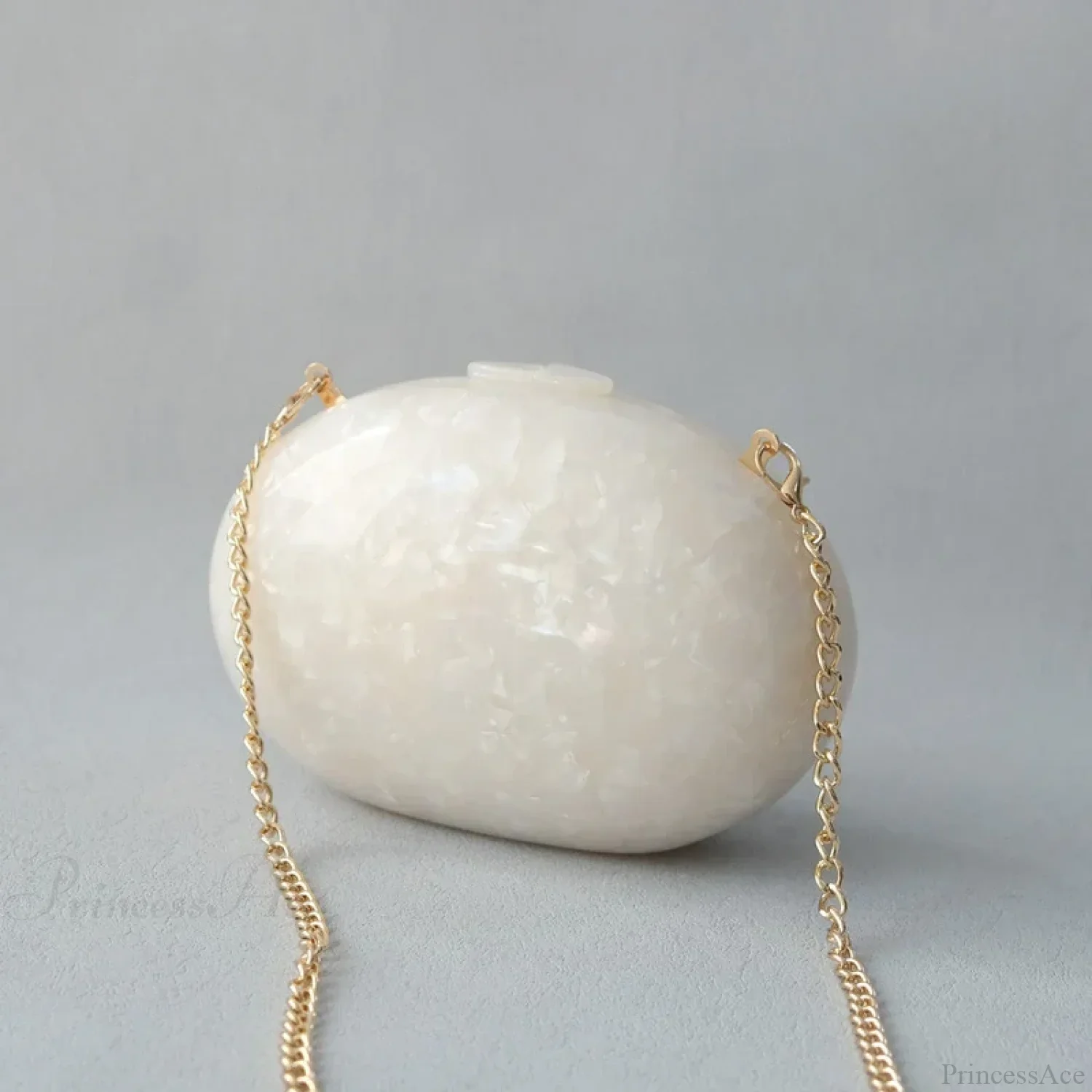 Round Acrylic Party Clutch Wristlet - Image 3