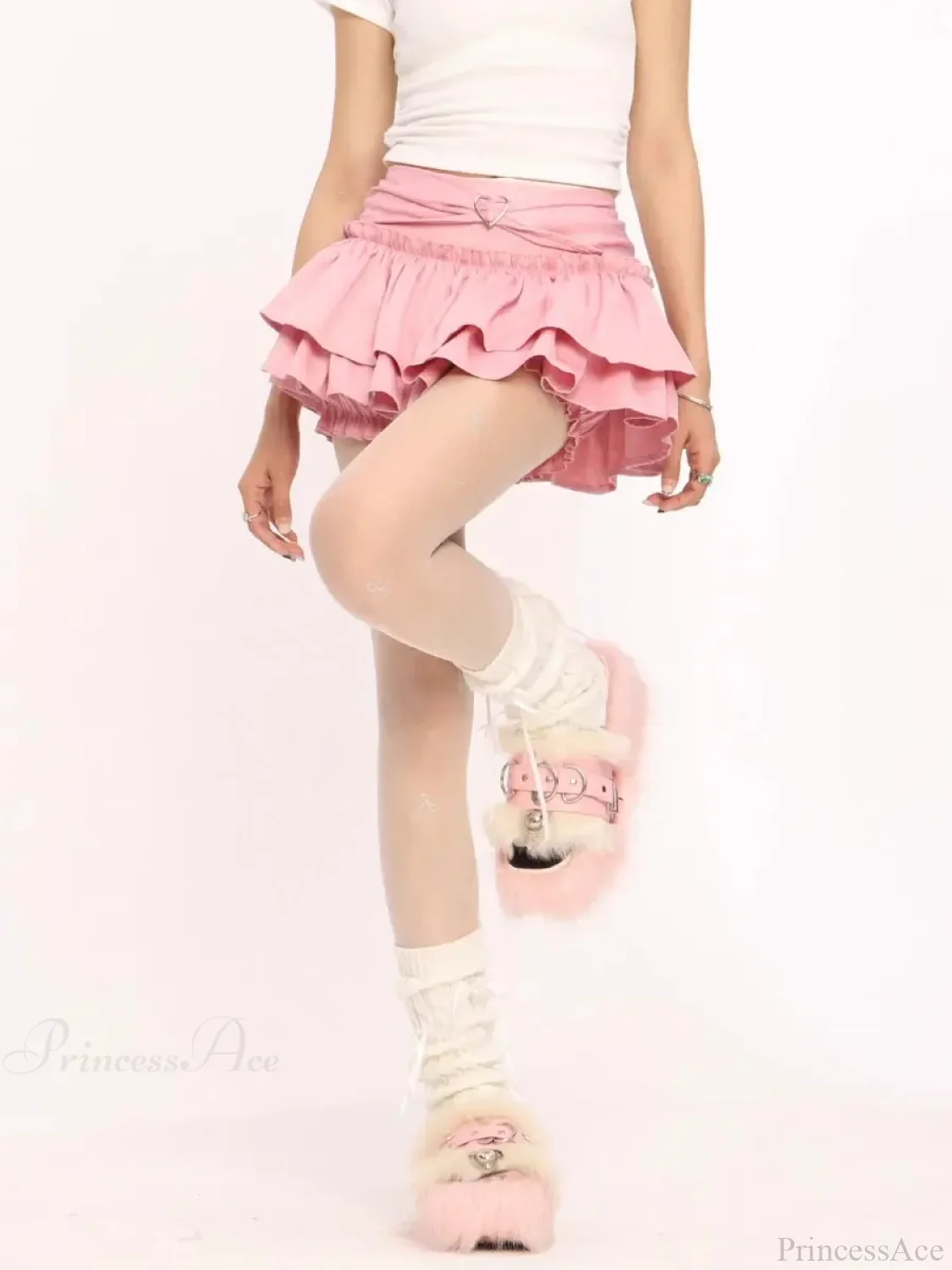 Ruffle Slim Cake Layer Skirt - Image 5