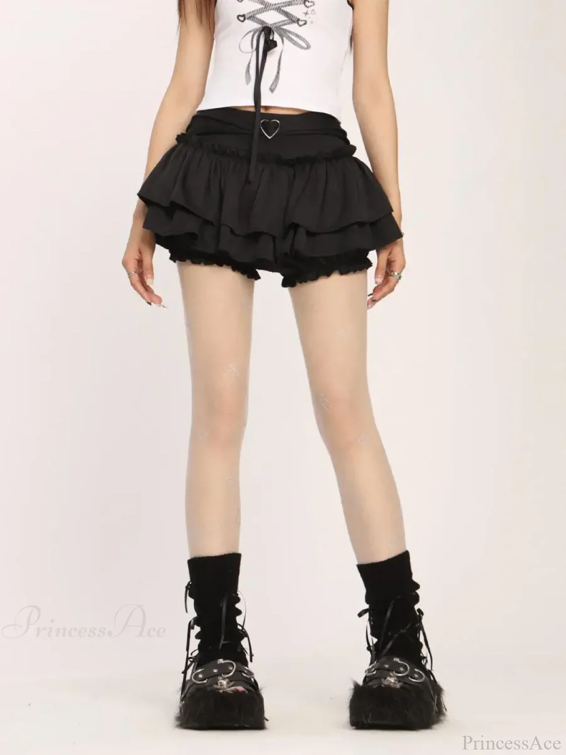 Ruffle Slim Cake Layer Skirt - Image 6