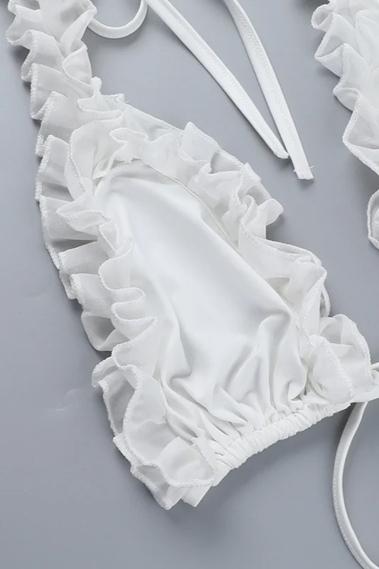 Ruffled Bandeau Bikini Set - Image 5