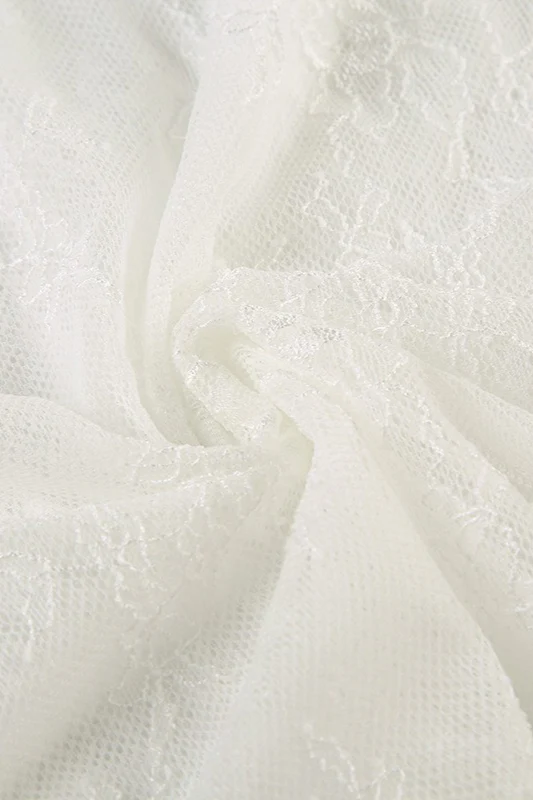 Ruffled Lace Asymmetrical Skirt - Image 4