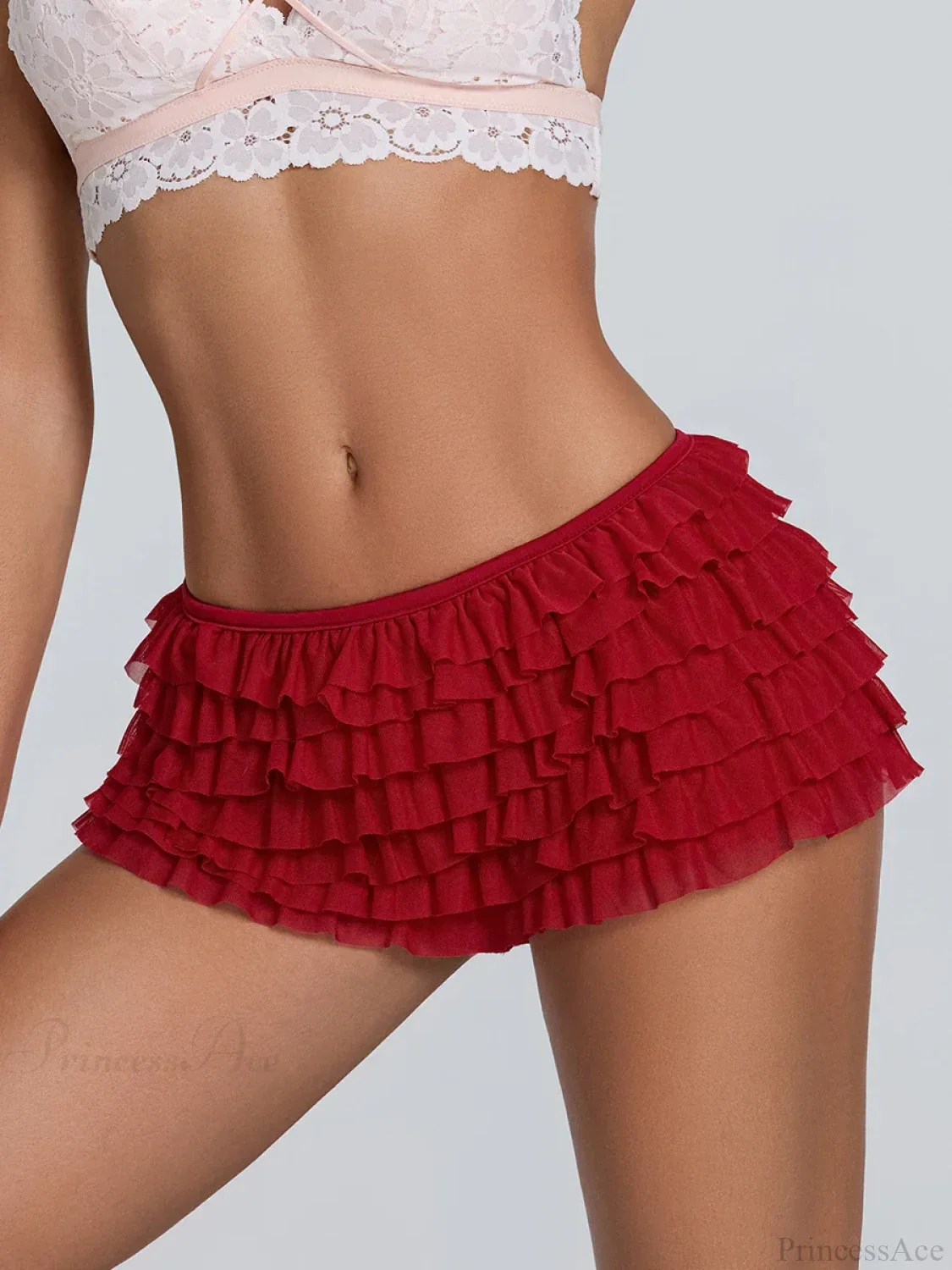 Ruffled Tiered Back Bow Short - Image 8