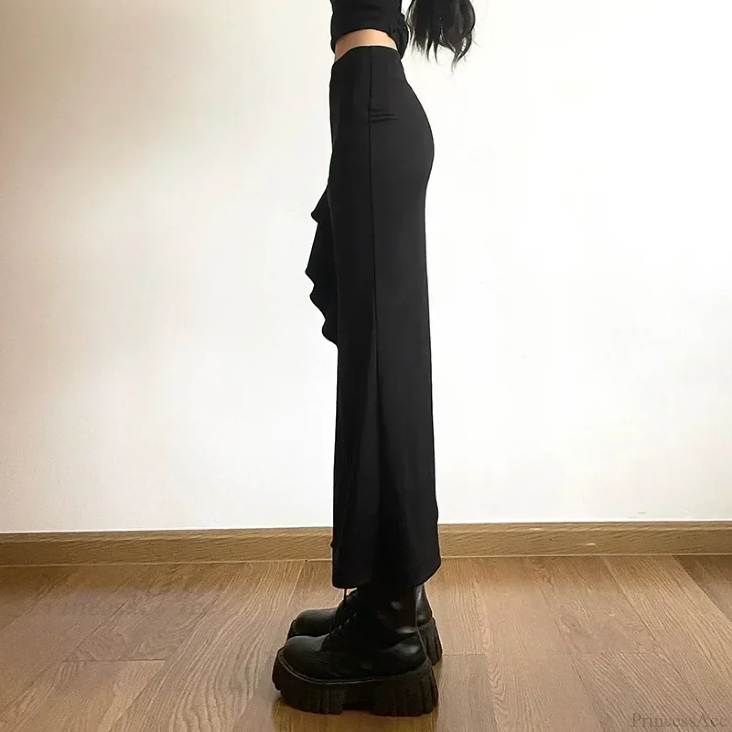 Ruffles Split A-line Party Skirt - Image 4
