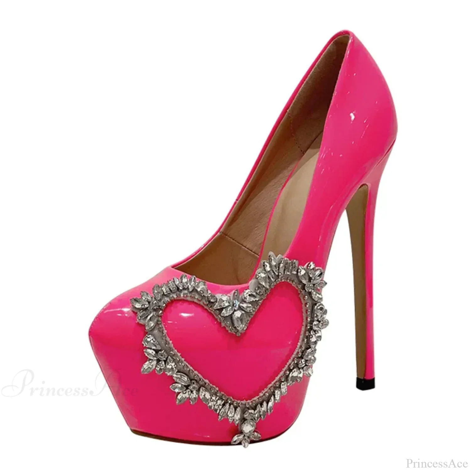 Runway Style Pink High-Heels Women Pumps Spring Autumn Round-Toe Crystal Platform Stiletto Wedding High Heel - Image 8