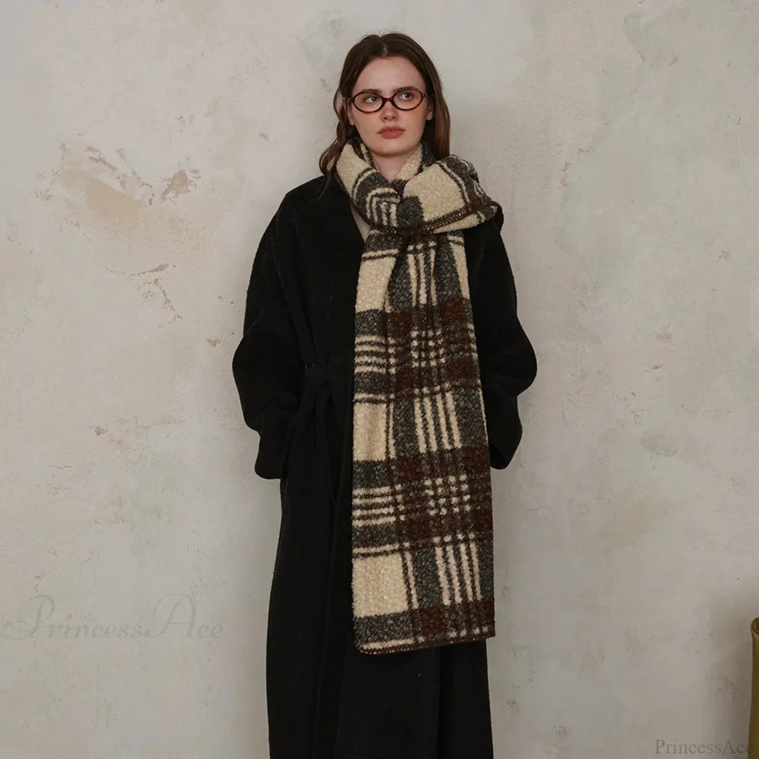 Scottish Woolen Plaid Scarf for Women - Autumn/Winter Shawl - Image 11