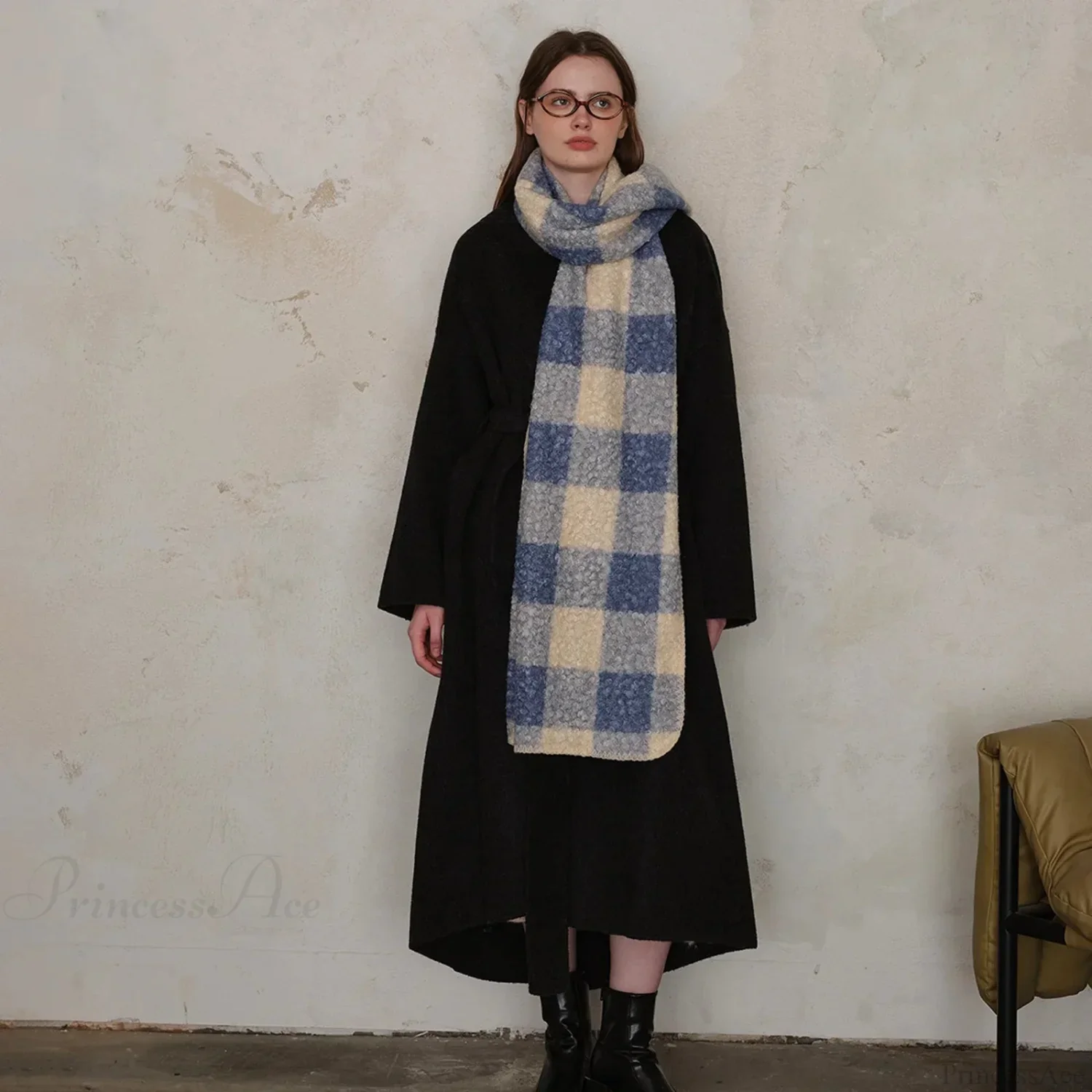 Scottish Woolen Plaid Scarf for Women - Autumn/Winter Shawl - Image 8
