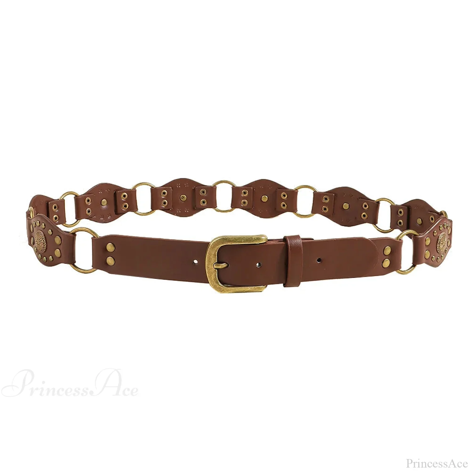 Seasoning Female Gothic Rivet Slim-Fit Belt - Image 5