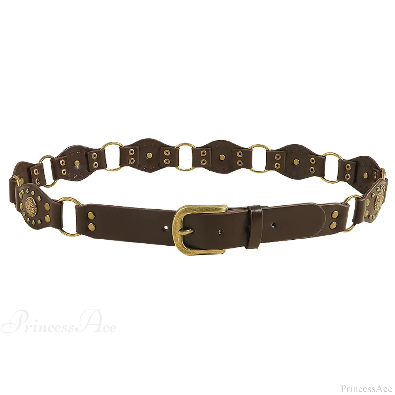 Seasoning Female Gothic Rivet Slim-Fit Belt - Image 6