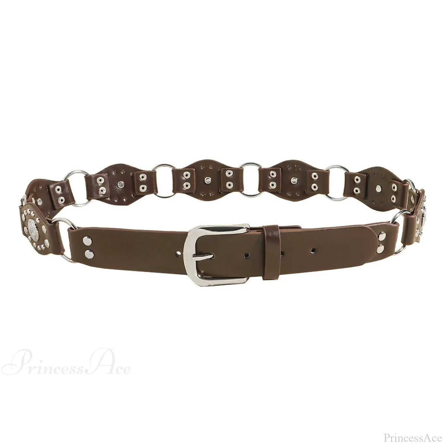 Seasoning Female Gothic Rivet Slim-Fit Belt - Image 7