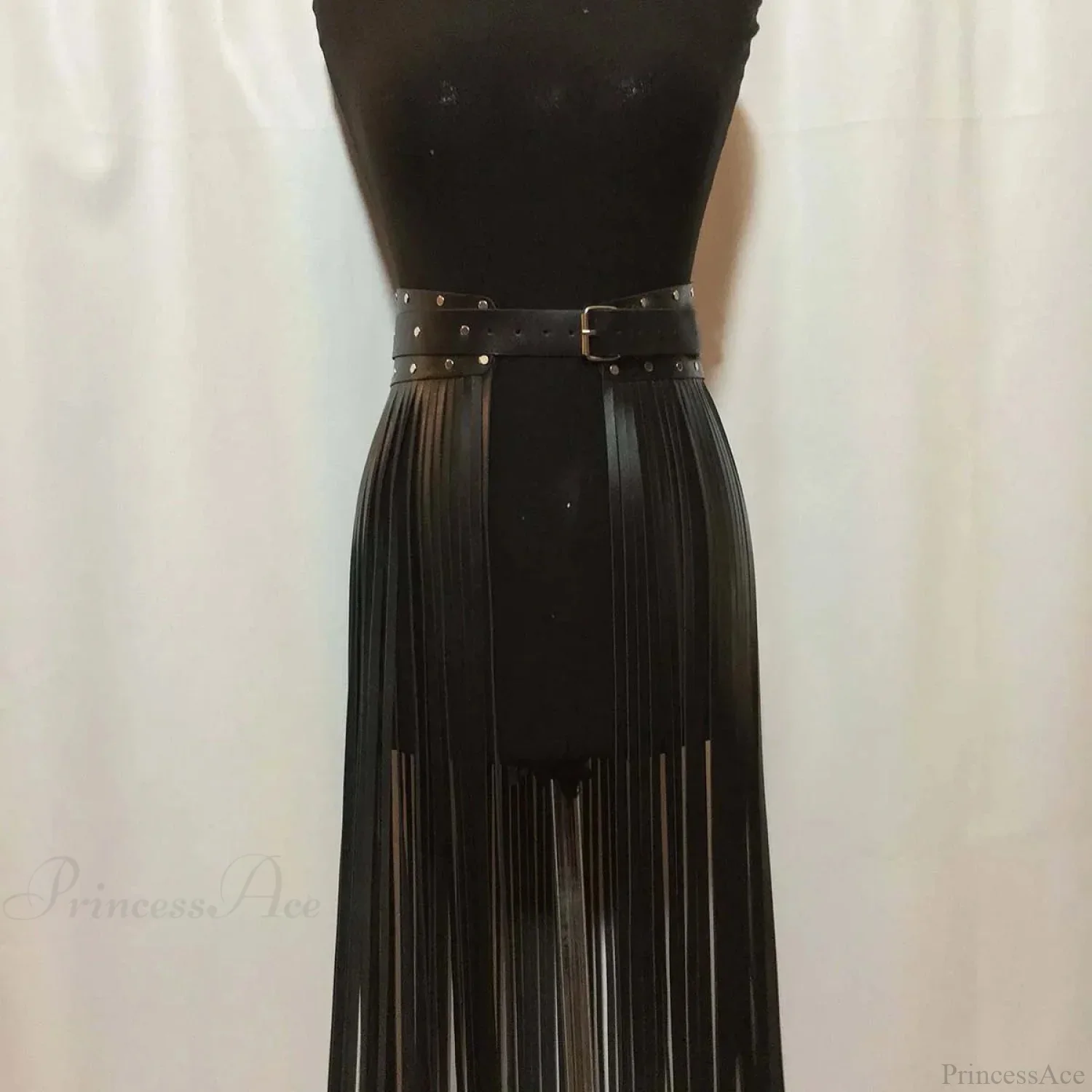 Seductive Gothic Leather Harness Waist Belt - Image 4