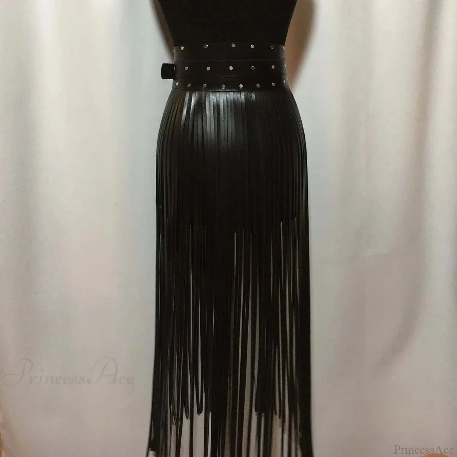 Seductive Gothic Leather Harness Waist Belt - Image 6